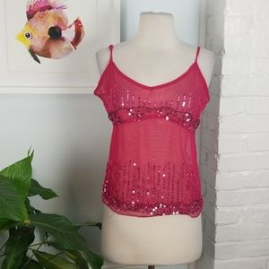 H&M sheer beaded tank